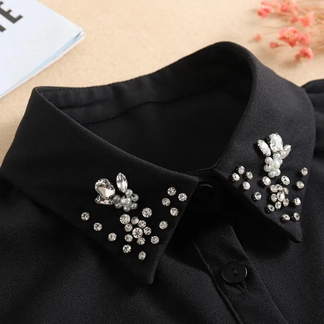 Detachable Fake Shirt Collar - GlimmaStyle